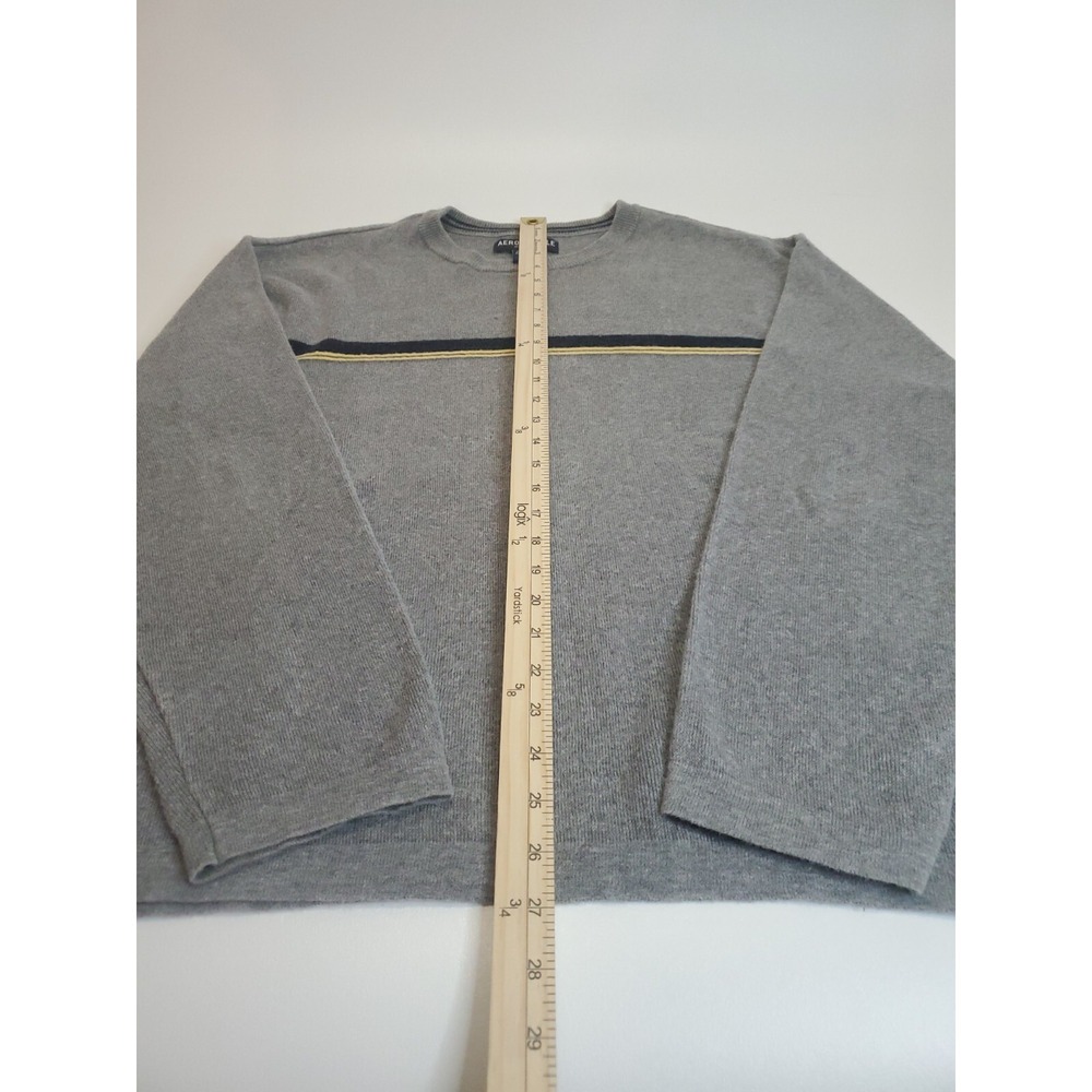 Aeropostale Men's Long Sleeve Pullover Sweater, XL, Grey - Picture 3 of 9